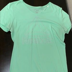 Mint green Reebok t shirt